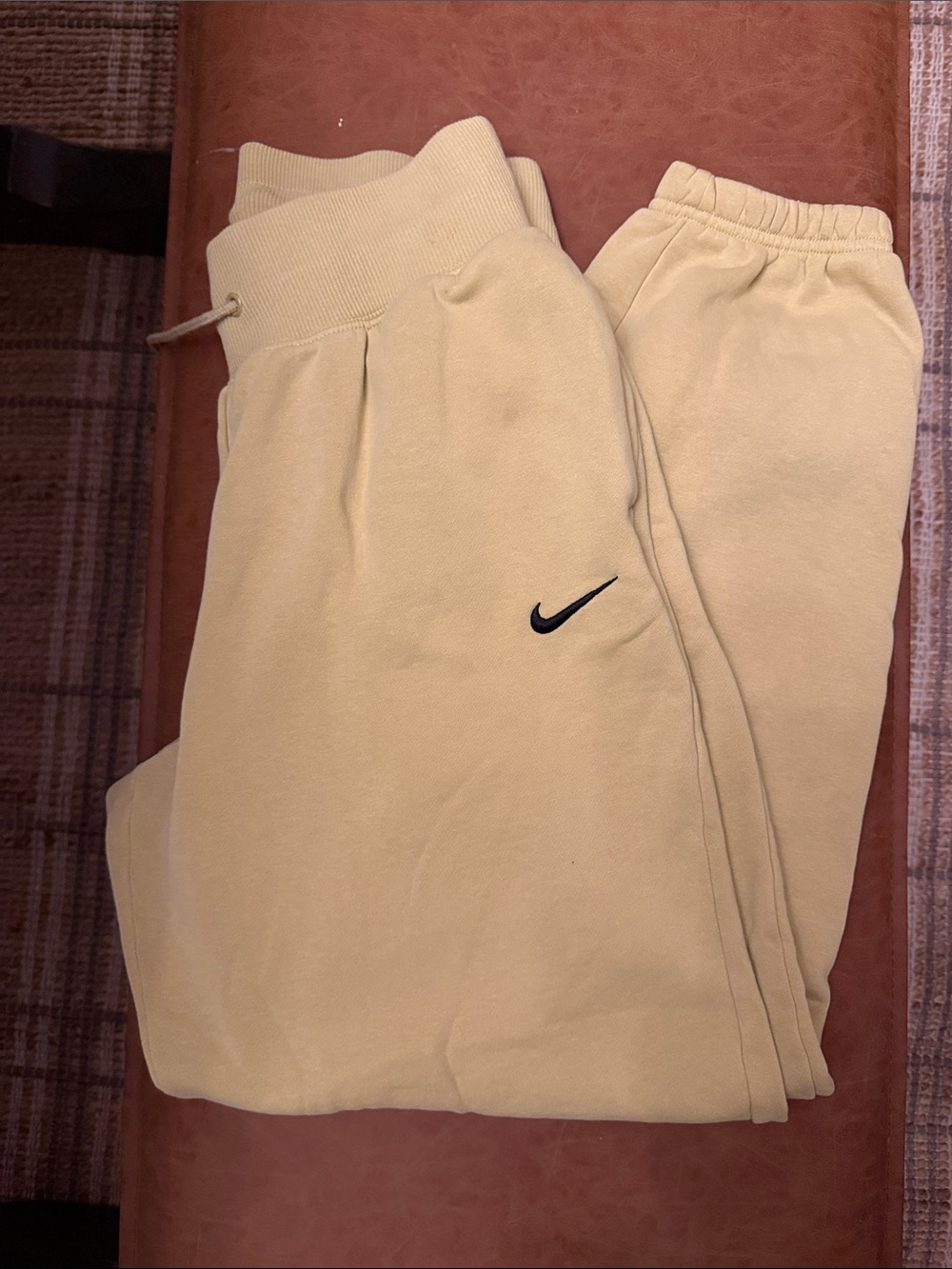 Nike Yellow Fleece Joggers